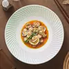 Fábrica Carretera Xuan Ying Plato Cerámico Plato Hondo Grande Plato Ceremonial Vajilla de Hotel Plato Hondo Plato Colorido Hermoso Plato Plato