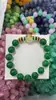Pulseira Verde Escuro com Cor Completa, Super Atraente, Pequeno Produto Popular para Barracas, Pulseira de Luxo Leve de Alta Qualidade