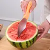 Cuchillo Especial para Cortar Mango, Rebanador de Sandía de Acero Inoxidable, Herramienta para Cortar en Cubos, Herramienta para Pelar, Pelador de Mango, Gadget Rebanador