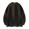 Moletom Jacquard Cruzado Novo para Primavera e Outono Masculino, Moda Tendência Gola Redonda Pulôver Manga Longa Marca Tendência Plus Size Moletom Masculino