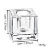 Portavelas de Vidrio de Cristal Transparente Retro Escandinavo Portavelas de Aromaterapia Lámpara de Mesa Decoración del Hogar Adornos Adornos de Vidrio