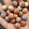 Contas Redondas de Ágata Vermelha, Contas Soltas de Jade, Pulseira de Calcedônia Imitação Antiga de 14mm, Colar, Contas Budistas, Acessórios de Joias, Contas