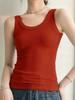 2025 Verano Nuevo Chaleco de Hilo Moda Tirantes Más Fácil para Combinar Parte Inferior Espalda Hermosa Adelgazante Celebridad de Internet Color Sólido Ropa de Mujer