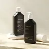 Ventas directas de fábrica de botellas para crema corporal, materiales de empaque para mascarilla capilar de hombro plano inclinado, botellas con bomba de alta gama, botellas vacías para champú y gel de ducha