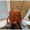 Bolsas de Mujer Transfronterizas 2026 Nueva Moda de Invierno Bolso Cuadrado Pequeño Versátil con Acabado de Alta Gama Bolso de Hombro Cruzado Retro para Viajar