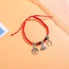Pulsera de la Suerte Ojo Turco Ojo Malvado Palma Trenzada Hecha a Mano Más Vendida Transfronteriza Hamsa Pulsera Ojo Azul