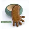 Pente de Massagem de Sândalo Dourado, Pente de Meridianos, Raspador de Cabeça, Massageador de Nariz, Pente com Bolas de Massagem, Massagem para a Saúde, Tema Cultural e Criativo
