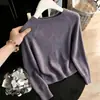 Suéter de Punto Morado Suave y Esponjoso Estilo Chanel con Lentejuelas para Otoño/Invierno 2026