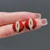 Acessórios de Orelha em Alta no Tiktok Estilo Ano Novo Brincos Vermelhos Personalizados Brincos da Moda Versáteis Tachos de Orelha Ganchos de Orelha Presilhas de Orelha para Mulheres