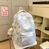 Mochila Tie-Dye Original da Moda Personalizada para Homens e Mulheres, Bolsa Versátil para Estudantes Universitários, Mochila para Alunos do Ensino Fundamental, Grande Capacidade