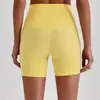 Pantalones Cortos de Yoga de Cintura Alta Transfronterizos Europeos y Americanos, Pantalones Deportivos Ajustados para Mujer que Realzan los Glúteos de Melocotón, Venta al por Mayor