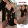 Yiyue Original Lencería Sexy Tirante Sexy Encaje Tentación Body Pijama Uniforme para Mujer con Abertura en la Entrepierna Set 8948