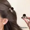 Pinza para el pelo de lazo con flequillo estilo princesa, nuevo y exquisito pinza de garra pequeña con diamantes de imitación 2026, pinza pequeña para el lateral del cabello