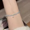 Pulsera de Plata de Ley S925 con Perla en Forma de Corazón para Niñas Lujo Ligero Nicho Exquisita Alto Valor Joyería de Mano para Fiesta Estudiantil Accesorio Dulce