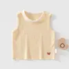 Chaleco de Bebé Verano Algodón Puro Clase A Jacquard Sin Costuras Top Sin Mangas Protector de Barriga para Bebé Chaleco Protector de Barriga para Bebé