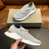 Tênis de Malha com Couro Genuíno Masculino Primavera 2026 Sapatos Casuais Respiráveis da Moda Tendência Transfronteiriça Leve para o Dia a Dia Masculino