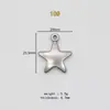 Colgante de Estrella de Cinco Puntas de Acero Inoxidable, Accesorios de Estrella Hueca para Bolsos y Ropa, Fábrica de Origen de Accesorios de Joyería Hidráulica