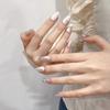 [Toma real original] colección de manicura de uñas postizas hechas a mano, parche de pegamento sólido, parche para uñas postizas