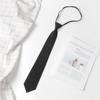 Corbata pequeña japonesa Jk perezosa de 8 cm estilo universitario para estudiantes masculinos y femeninos, camisa Ins con cremallera sin corbata para mujer, corbata moderna estilo coreano