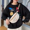 Mao Mao Bolsa Outono e Inverno Cartoon Ovelha Peito Bolsa Estilo Coreano Ins Girl Bonito Pelúcia Bolsa Crossbody Bolsa Bolsa Pequena Cintura Bolsa
