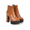 Botas de Mujer Otoño/Invierno Botas Cortas de Caña Botas Martin Suela Gruesa de Mesa de Agua 40-43 Botas de Comercio Exterior S177