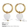 Pendientes Europeos y Americanos de Acero Inoxidable Nuevos Pendientes de Flor de Cuatro Hojas Elegantes Simples Versátiles Pendientes de Estrás de Gama Alta Joyería