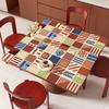 Jogo Americano Quadrado Estilo Americano, Lavável, Impermeável, à Prova de Óleo, Protetor de Mesa Quadrado, Luxo Leve, Sensação de Alto Nível, Toalha de Mesa Oito Imortais