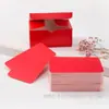 Tarjeta en blanco de papel kraft redondeada tarjeta pequeña tarjeta de papel para escribir a mano tarjeta de mensaje tarjeta de palabras en inglés 200