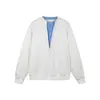 Sudadera Retro de Dos Piezas Falsas Cosidas con Cuello Redondo Nanxia New Spring para Hombre, Suéter Holgado Estilo Americano, Marca de Tendencia