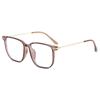 2022 Nueva Caja Luz Azul Antirradiación Espejo Plano Estilo Coreano Simple Gradiente Montura Gafas Montura para Hombre