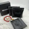 Bolsa de Shrapnel de PU Preto Atacado Pulseira de Joia Bolsa de PU Joia Artesanal Bolsa de Embalagem de Alto Padrão Bolsa Simples Pode Ser Impressa