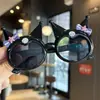 Gafas de Sol para Niñas Pequeñas Princesas, Gafas de Sol para Niños, Accesorios para Fotos Temáticos de Kuromi, Gafas de Dibujos Animados con Protección Solar, Lindas