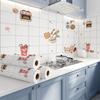 Adhesivos de Cocina a Prueba de Aceite Autoadhesivos Resistentes a Altas Temperaturas Campana Extractora Estufa Adhesivos de Pared Impermeables Azulejo de Gabinete Encimera Papel Tapiz Papel Tapiz