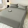 Lençol de Cama Peça Única Estilo Ins Lençol de Dormitório para Uma Pessoa Algodão Amigo da Pele Doméstico Cor Sólida Simples para Duas Pessoas Lixa Kang Fronha Única