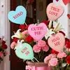 2027 Nuevo letrero para jardín del Día de San Valentín, letrero para fiesta de boda del Día de San Valentín al aire libre, con forma de corazón para jardín, patio, césped