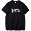 2025 Novo Modelo Comércio Exterior Marca Independente Solta e Confortável Camiseta My Chemical Romance Moda Feminina Camiseta Cool Design Hip