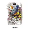 Adesivos de Tatuagem para Costas Inteiras, Adesivos de Tatuagem para Costas Inteiras com Guan Er, Sun Wukong, Dragões, Tigres, Animais, Adesivos de Tatuagem Coloridos Impermeáveis Grandes para Costas Inteiras