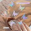 Nuevos Accesorios para Uñas de Arte de Mariposa Media Flor Color Mágico Dulce y Colorido Elfo Mariposa Estéreo Accesorios para Uñas Arte de Uñas Mariposa