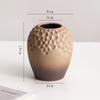 Shu men retro cerámica envejecida jarrón pequeño decoración flor seca sala de estar arreglo floral planta verde hidropónica escritorio Zen chino