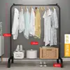 Estante Integrado Simple para Ropa y Sombreros, Perchero Móvil de Pie para el Hogar, Dormitorio y Balcón