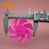 707Y2A Vermelho Rosa 70 Hélice de Ventilador de Pás 7 Pás Hélice de Ventilador de Vórtice