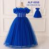 Novo Estilo Transfronteiriço Vestido Infantil Médio e Grande Um Ombro Lantejoulas Tule Vestido de Princesa Roupas de Performance para Feriado de Meninas