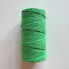 Al por mayor nuevo cuerda de algodón de dos colores tejida a mano DIY doble hebra color etiqueta negra cuerda de algodón fina cuerda para tamales 2mm