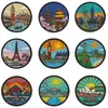 Parches de Monumentos de Ciudades del Mundo en Stock para Venta al por Mayor, Exclusivamente para Suministro Transfronterizo, Parches Bordados Termoadhesivos, Insignias Decorativas de Viaje para DIY