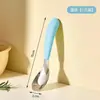 Colher de Lingote de Aço Inoxidável para Crianças Colher de Alimentação Doméstica para Bebê Colher de Comida para Desmame de Bebês Colher de Sopa Utensílios de Mesa Venda por Atacado