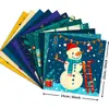 12 Folhas de Papel para Árvore de Natal de Compra Direta Transfronteiriça para Decorar Diários, Colagem de Papel de Presente para Celebração de Feriado de Natal