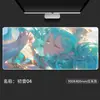 Mouse Pad Anime Hatsune Super Grande Cool para Jogos Antiderrapante Teclado Dropshipping Jogo Mesa Espessa Suprimento