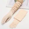Luvas masculinas super elásticas de modal para verão, para dirigir, proteção UV, ciclismo ao ar livre, manga de braço, protetor de braço