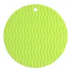 Alfombrilla Grande de Silicona Aislante del Calor para Mesa de Comedor, Alfombrilla para Alimentos, Alfombrilla para Ollas, Alfombrilla para Tazones, Posavasos, Alfombrilla para Platos, Salvamanteles Ondulados de Silicona, para el Hogar