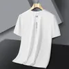 2026 Nueva Moda de Verano para Hombre Camiseta de Manga Corta con Cuello Redondo de Seda de Hielo Top Deportivo Casual para Correr para Hombre